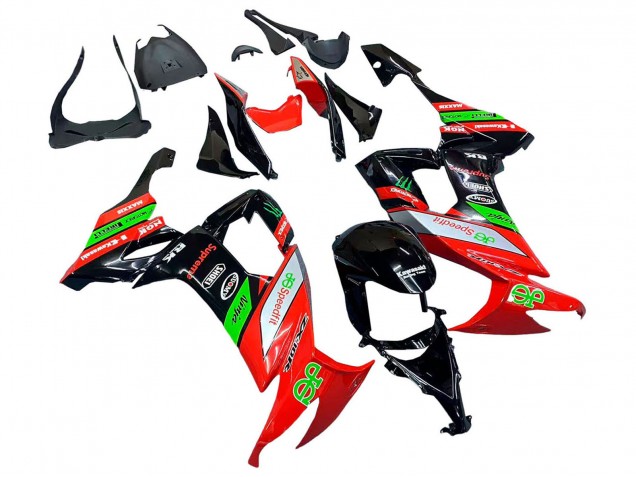 2008-2010 Red Green Black Kawasaki ZX10R Motorcycle Fairings Canada