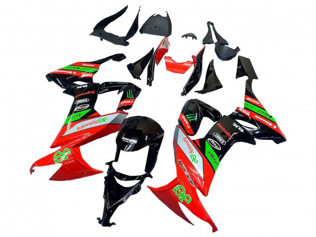2008-2010 Red Green Black Kawasaki ZX10R Motorcycle Fairings Canada