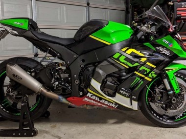 2011-2015 Green Yellow Black White Elf Monster Kawasaki ZX10R Motorcycle Fairings Canada