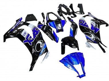 2011-2015 Blue White Glossy Black Kawasaki ZX10R Motorcycle Fairings Canada