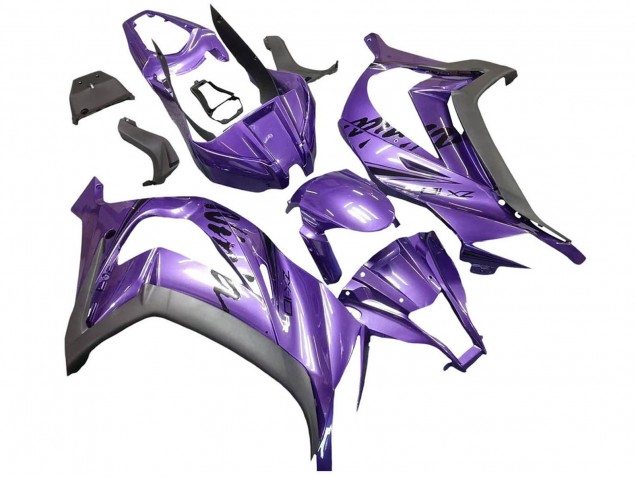 2011-2015 Purple Matte Black Kawasaki ZX10R Motorcycle Fairing Canada