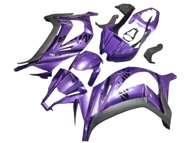 2011-2015 Purple Matte Black Kawasaki ZX10R Motorcycle Fairing Canada