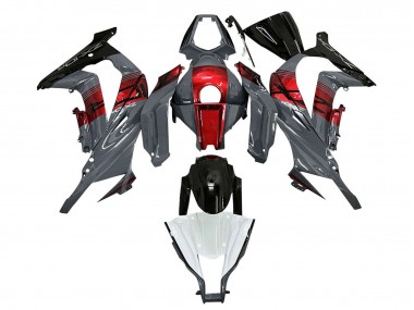 2011-2015 Grey RED Glossy Black Kawasaki ZX10R Motorcycle Fairings Canada