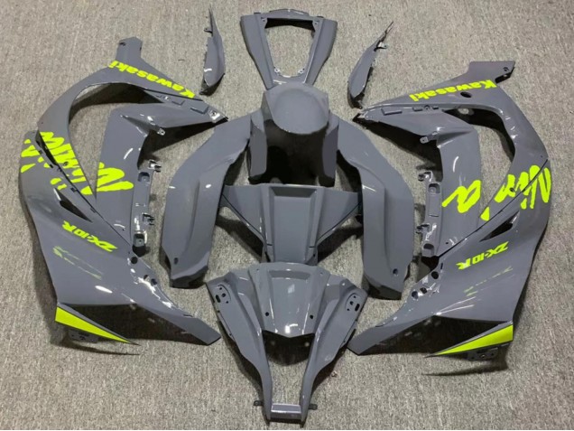2011-2015 Nardo Grey Yellow Kawasaki ZX10R Motorcycle Fairing Canada