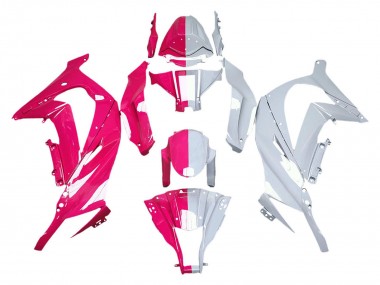 2011-2015 Pink White Split Kawasaki ZX10R Motorcycle Fairings Canada
