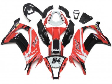 2011-2015 White Red Glossy Black Pedercini 84 Kawasaki ZX10R Motorcycle Fairings Canada