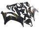 2011-2015 Matte Black Gold Snow Elf Kawasaki ZX10R Motorcycle Fairings Canada