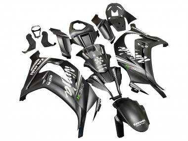 2011-2015 Matte Black Green Elf Kawasaki ZX10R Motorcycle Fairings Canada