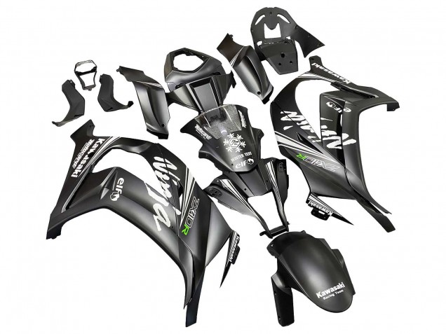 2011-2015 Matte Black Green Elf Kawasaki ZX10R Motorcycle Fairings Canada