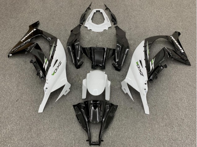2011-2015 White Glossy Black Green Kawasaki ZX10R Motorcycle Fairings Canada