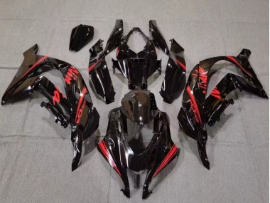 2016-2020 Glossy Black Red Kawasaki ZX10R Motorcycle Fairings Canada