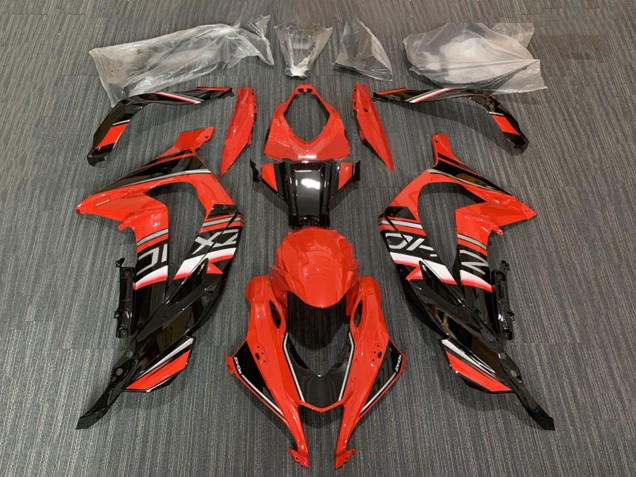2016-2020 Red Glossy Black Kawasaki ZX10R Motorcycle Fairing Canada