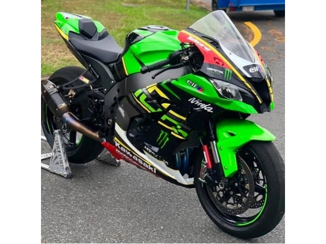 2016-2020 Green Yellow Red Black Elf Monster Kawasaki ZX10R Motorcycle Fairings Canada