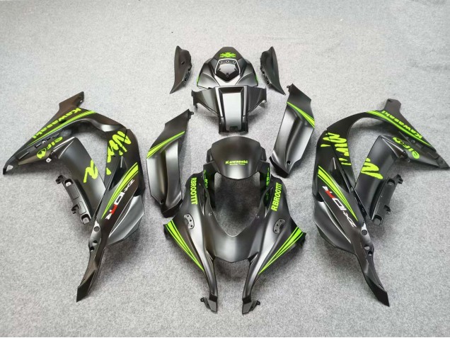 2016-2020 Matte Black Green Kawasaki ZX10R Motorcycle Fairings Canada