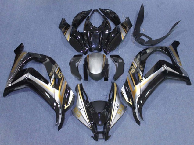 2016-2020 Glossy Black Silver Gold 93 Kawasaki ZX10R Motorcycle Fairings Canada