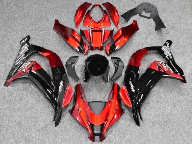 2016-2020 Red Glossy Black Kawasaki ZX10R Motorcycle Fairings Canada