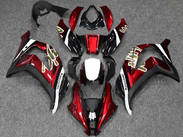 2016-2020 Red Glossy Black White Kawasaki ZX10R Motorcycle Fairings Canada