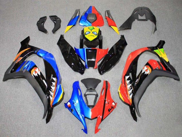2016-2020 Blue Red Yellow Black Shark Kawasaki ZX10R Motorcycle Fairings Canada