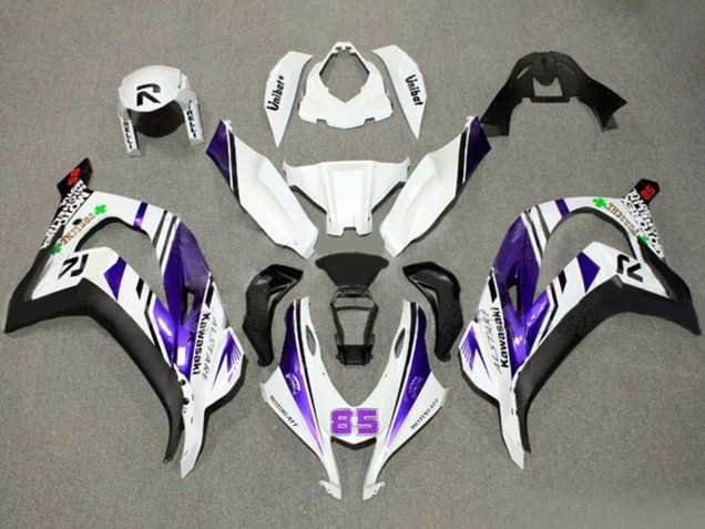 2016-2020 White Purple Black Alstare 85 Kawasaki ZX10R Motorcycle Fairings Canada