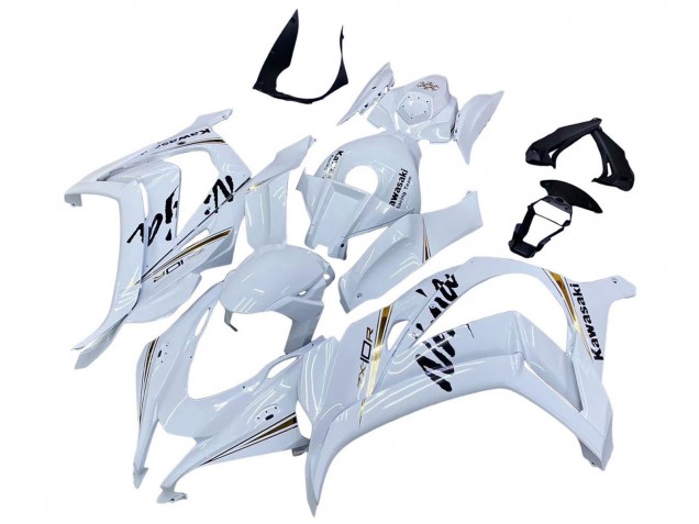 2016-2020 White Gold Black Kawasaki ZX10R Motorcycle Fairings Canada
