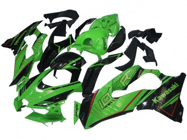 2021-2026 Green Glossy Black Kawasaki ZX10R Motorcycle Fairings Canada