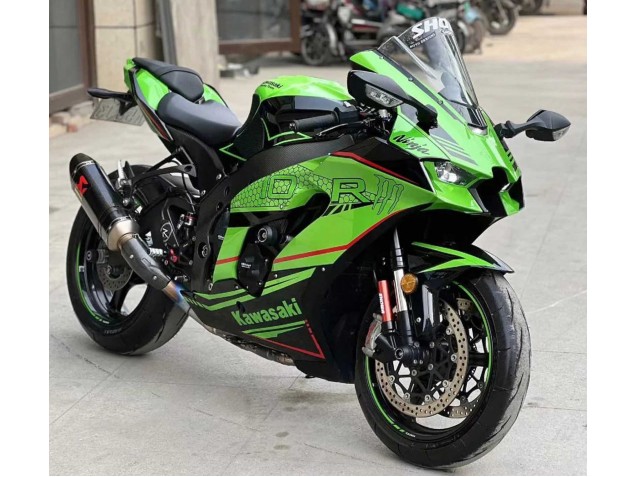 2021-2026 Green Glossy Black Kawasaki ZX10R Motorcycle Fairings Canada