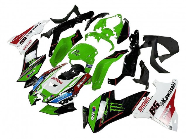 2021-2026 Green Black White Red Blue Showr Elf Monster Kawasaki ZX10R Motorcycle Fairings Canada