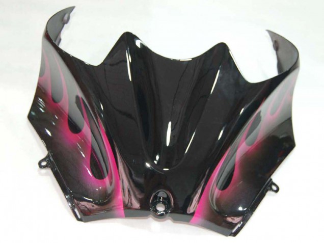 2006-2011 Glossy Black Red Pink Flame Kawasaki ZX14R ZZR1400 Motorcycle Fairings Canada