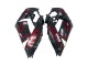 2006-2011 Glossy Black Red Flame Kawasaki ZX14R ZZR1400 Motorcycle Fairing Kits Canada
