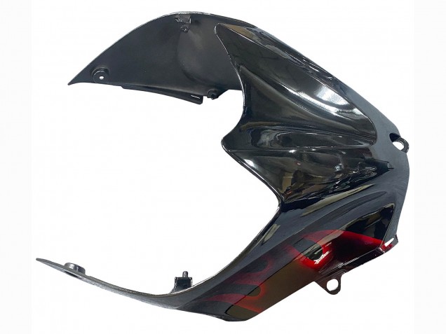 2006-2011 Glossy Black Red Flame Kawasaki ZX14R ZZR1400 Motorcycle Fairing Kits Canada