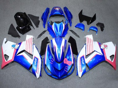 2006-2011 Blue White Pink Kawasaki ZX14R ZZR1400 Motorcycle Fairings Canada