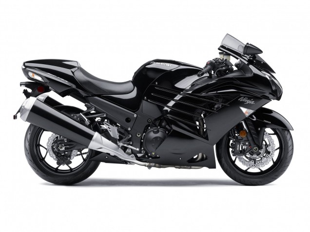2012-2024 Glossy Black Matte Black White Ninja Kawasaki ZX14R ZZR1400 Motorcycle Fairings Canada
