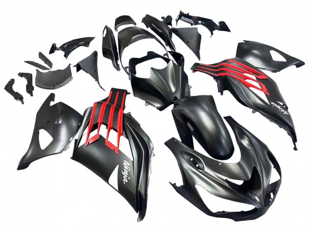 2012-2024 Matte Black Red White Ninja Kawasaki ZX14R ZZR1400 Motorcycle Fairings Canada