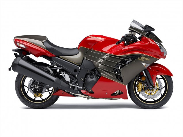 2012-2024 Red Matte Black Gold Ninja Kawasaki ZX14R ZZR1400 Motorcycle Fairings Canada