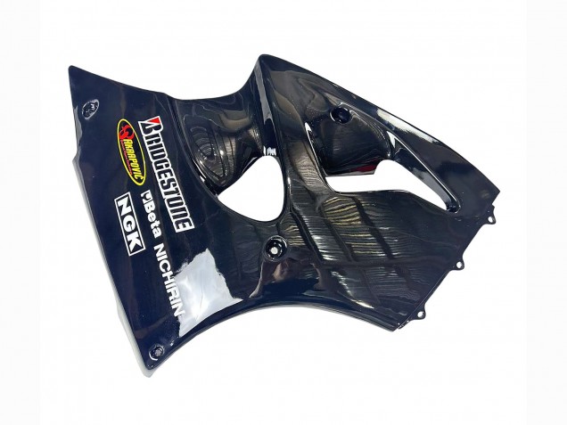 1998-1999 Glossy Black Yellow Elf Bridgestone Kawasaki ZX6R Motorcycle Fairings Canada