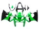 1998-1999 Green White Glossy Black Kawasaki ZX6R Motorcycle Fairings Canada