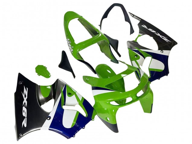 1998-1999 Green White Blue Silver Glossy Black Kawasaki ZX6R Motorcycle Fairings Canada