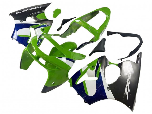 1998-1999 Green White Blue Silver Glossy Black Kawasaki ZX6R Motorcycle Fairings Canada