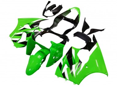 2000-2002 Green White Black Kawasaki ZX6R Motorcycle Fairings Canada