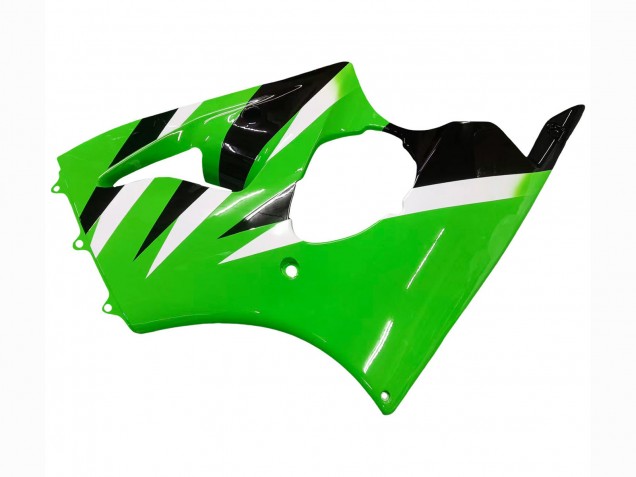2000-2002 Green White Black Kawasaki ZX6R Motorcycle Fairings Canada