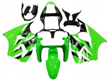 2000-2002 Green White Black Kawasaki ZX6R Motorcycle Fairings Canada
