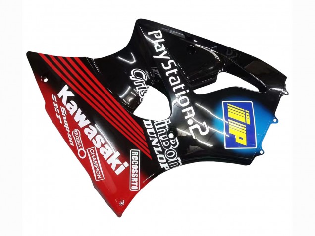 2000-2002 Glossy Black Red Blue Red PlayStation 2 Kawasaki ZX6R Motorcycle Fairings Canada