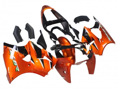 2000-2002 Orange Black Kawasaki ZX6R Motorcycle Fairings Canada