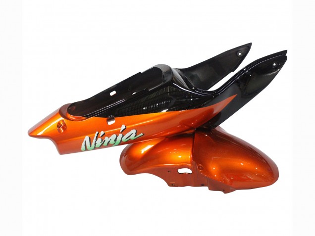 2000-2002 Orange Black Kawasaki ZX6R Motorcycle Fairings Canada
