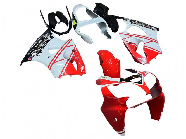 2000-2002 White Red Black Kawasaki ZX6R Motorcycle Fairings Canada