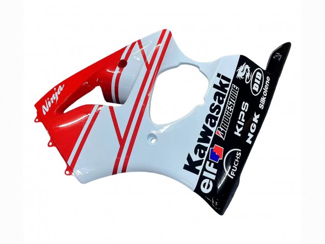 2000-2002 White Red Black Kawasaki ZX6R Motorcycle Fairings Canada