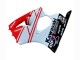 2000-2002 White Red Black Kawasaki ZX6R Motorcycle Fairings Canada