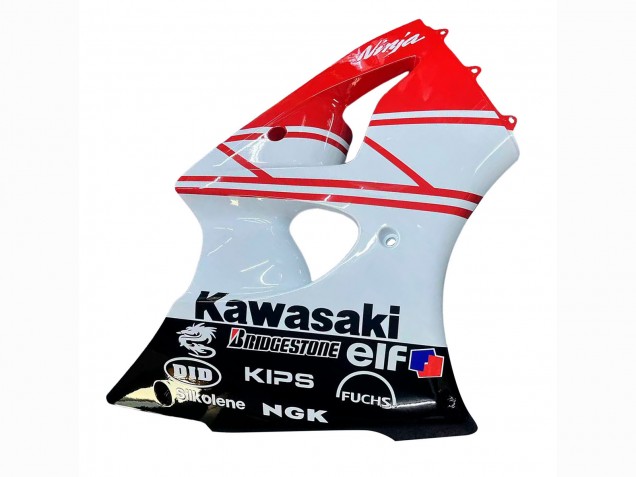 2000-2002 White Red Black Kawasaki ZX6R Motorcycle Fairings Canada