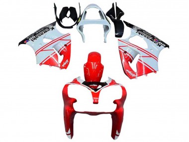 2000-2002 White Red Black Kawasaki ZX6R Motorcycle Fairings Canada