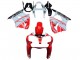 2000-2002 White Red Black Kawasaki ZX6R Motorcycle Fairings Canada